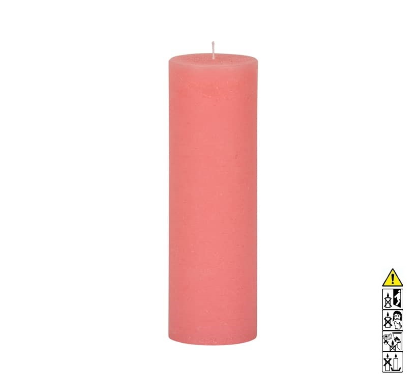 Stumpenkerze rustica 210 x 66 mm Blassrosa