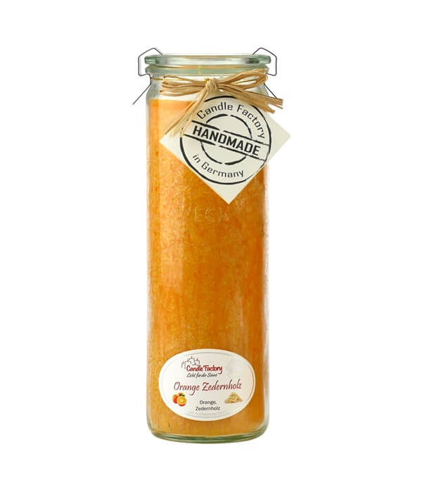 Hochwertige Duftkerze von Candle Factory Orange Zedernholz Big Jumbo g?nstig in Kerzen Online Shop kaufen. Duftkerzen im Glas. Geschenkidee Orange Zedernholz Big Jumbo.