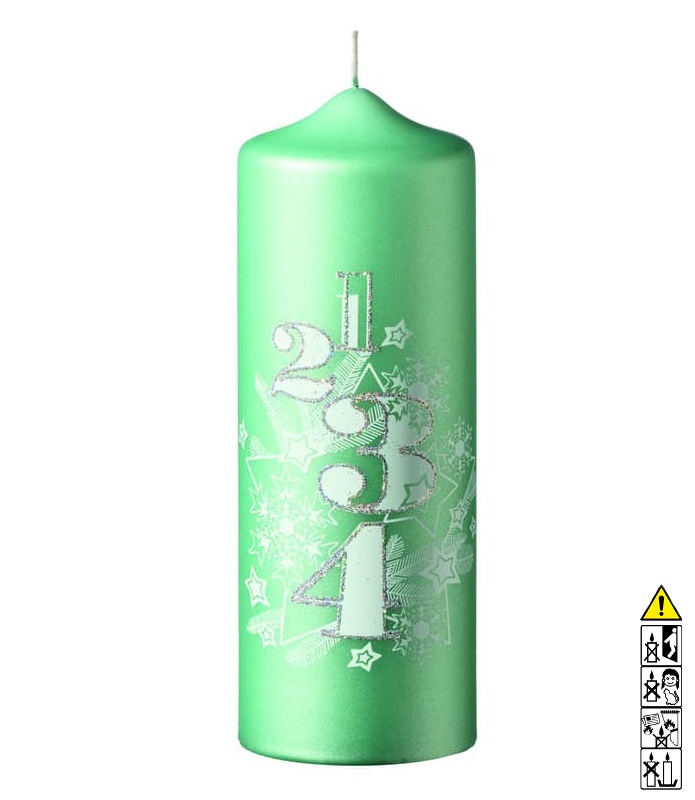 Adventskranzkerzen "ADVENTSZAUBER" in candle green Adventskranzkerzen "ADVENTSZAUBER" in candle green