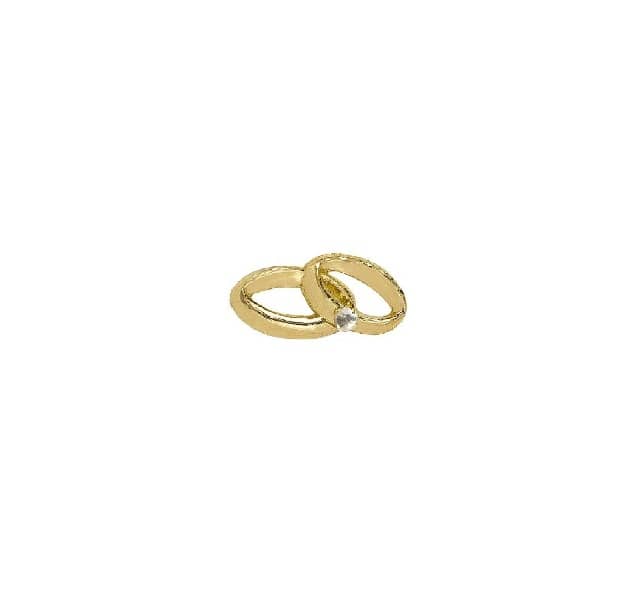 Verzierornament Verzierwachs Ehering mit Stein Gold 35 x 18 mm Verzierornament Verzierwachs online bestellen Ehering mit Stein Gold 35 x 18 mm