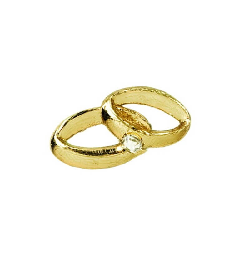 Verzierornament Verzierwachs online bestellen Ehering mit Stein Gold 35 x 18 mm