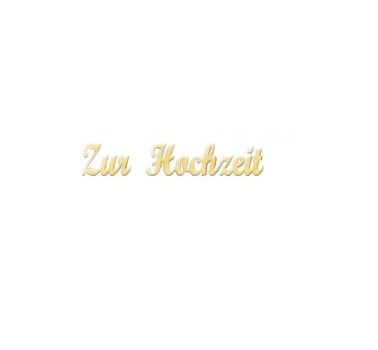 Verzierornament Verzierwachs Schriftzug Zur Hochzeit Gold 9 mm Verzierornament Verzierwachs online bestellen Schriftzug Zur Hochzeit Gold 9 mm