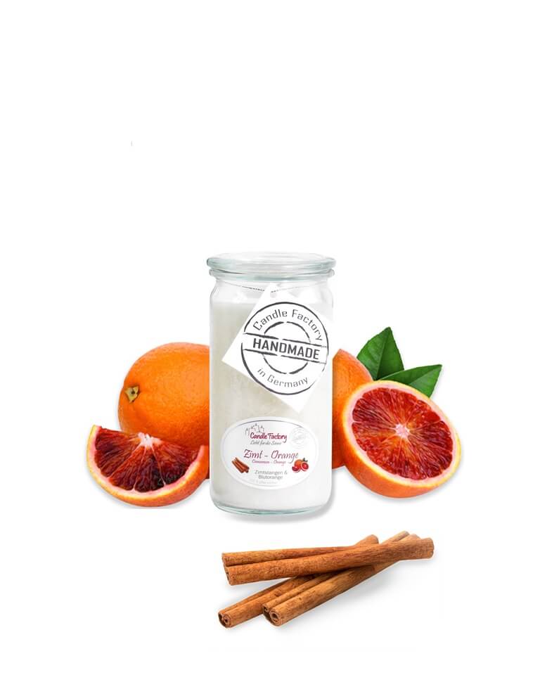 Hochwertige Duftkerze von Candle Factory Zimt Orange Mini Jumbo im Glas g?nstig in Kerzen Online Shop kaufen. Duftkerzen im Glas. Geschenkidee Zimt Orange Mini Jumbo im Glas