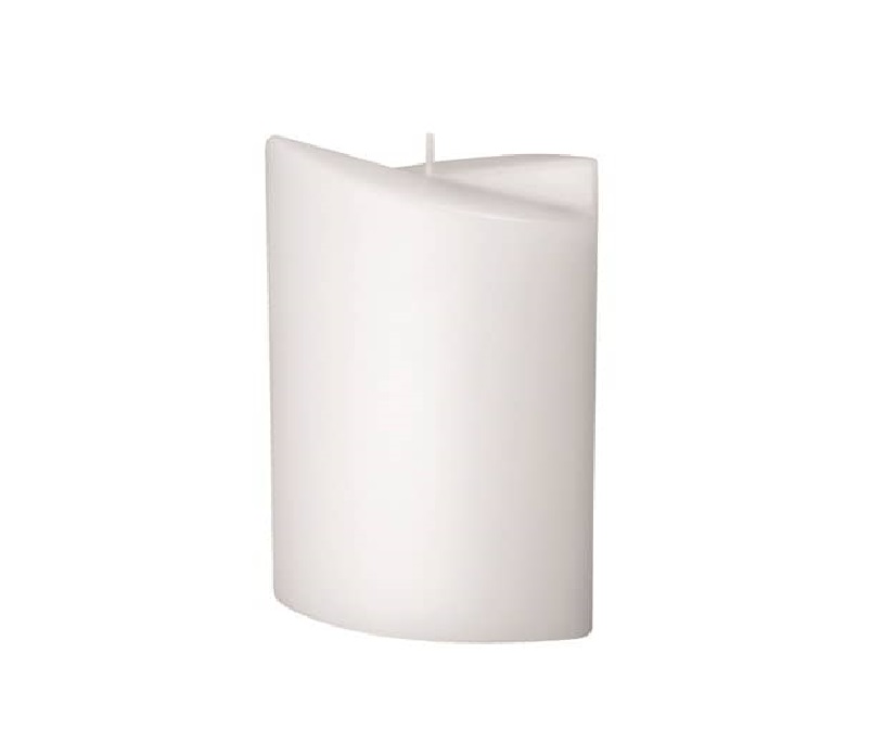 Mit hochwertigen Kerzenrohling 2-Flügel-Ellipse 190 x 120 x 70 mm getaucht weiß bastelt macht Freude.