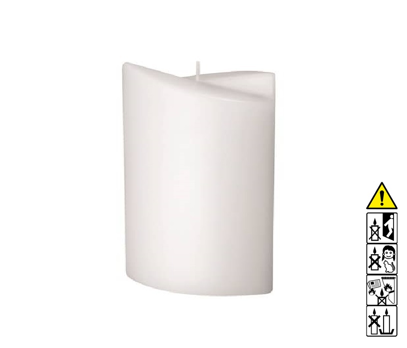 Kerzenrohling 2-Flügel-Ellipse 190 x 120 x 70 mm getaucht weiß Mit hochwertigen Kerzenrohling 2-Flügel-Ellipse 190 x 120 x 70 mm getaucht weiß bastelt macht Freude.