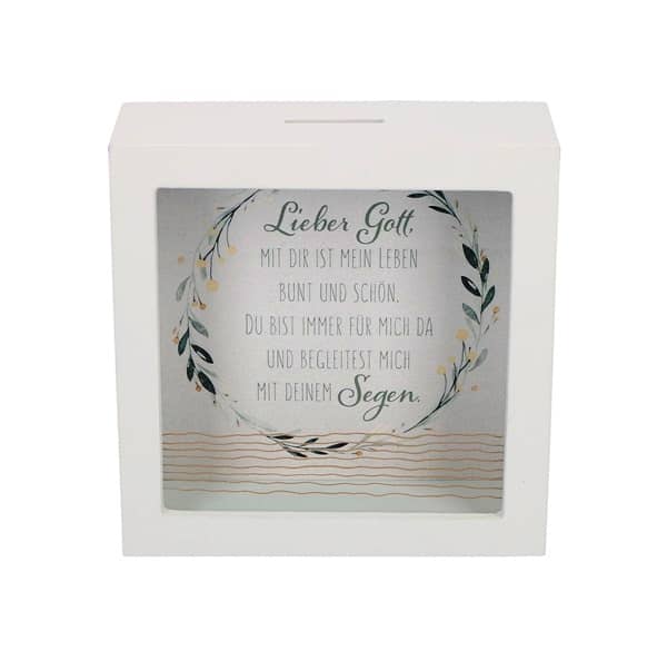 Geldgeschenkbox mit Segensspruch Geldgeschenkbox mit Segensspruch, für Geldgeschenke zur Kommunion oder Hochzeit