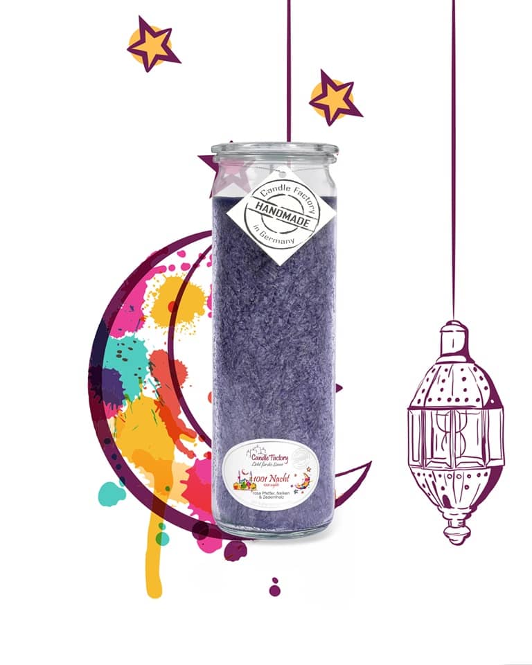 Hochwertige Duftkerze von Candle Factory 1001 Nacht Big Jumbo - günstig im Kerzen Online Shop kaufen. Kerze im Glas als Geschenkidee oder Geschenk zum Geburtstag für Frauen und Männer
