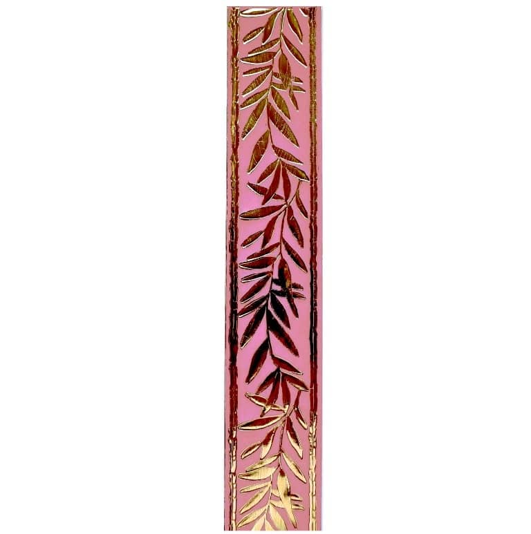 Verzierwachs Olivenzweig Gold auf rosa (ca. 40x240mm) Verzierwachs Olivenzweig Gold auf rosa (ca. 40x240mm)