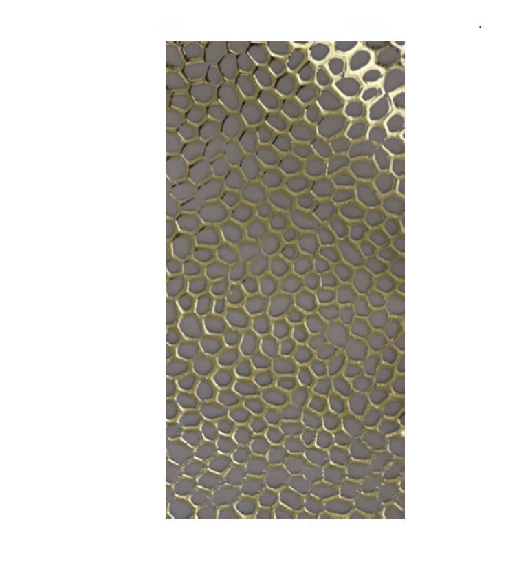 Verzierwachsplatten "2.9-33-72-01 geprägt" gold auf taupe