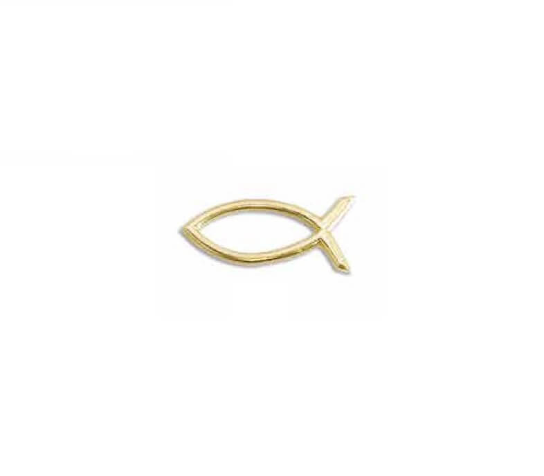 Verzierornament Verzierwachs Christlicher Fisch FG/S gold 40 x 18 mm Verzierornament Verzierwachs online bestellen Christlicher Fisch FG/S gold 40 x 18 mm