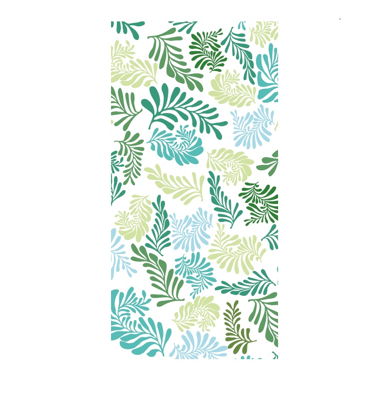 Verzierwachsplatten "2.8-3513 Drucke" Floral Blau-Grün