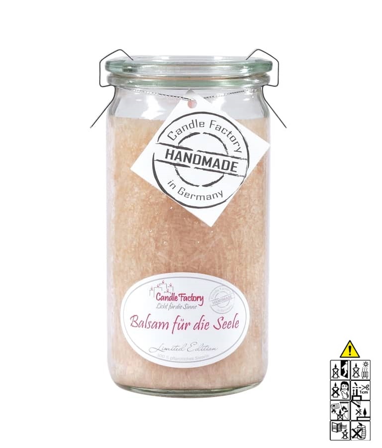 Balsam für die Seele - Mini Jumbo Duftkerze im Glas von Candle Factory "Limited Edition