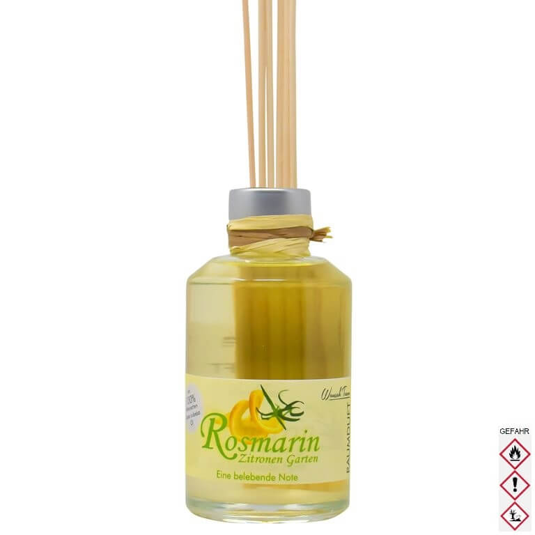"Rosmarin Zitronengarten" Große Raumduftflasche (200ml)