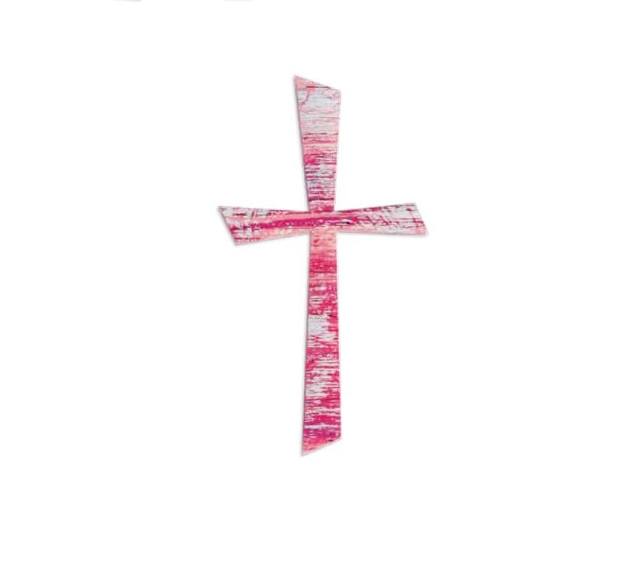 Verzierornament Verzierwachs Kreuz rosa 150 x 57 mm Verzierornament Verzierwachs online bestellen Kreuz rosa 150 x 57 mm