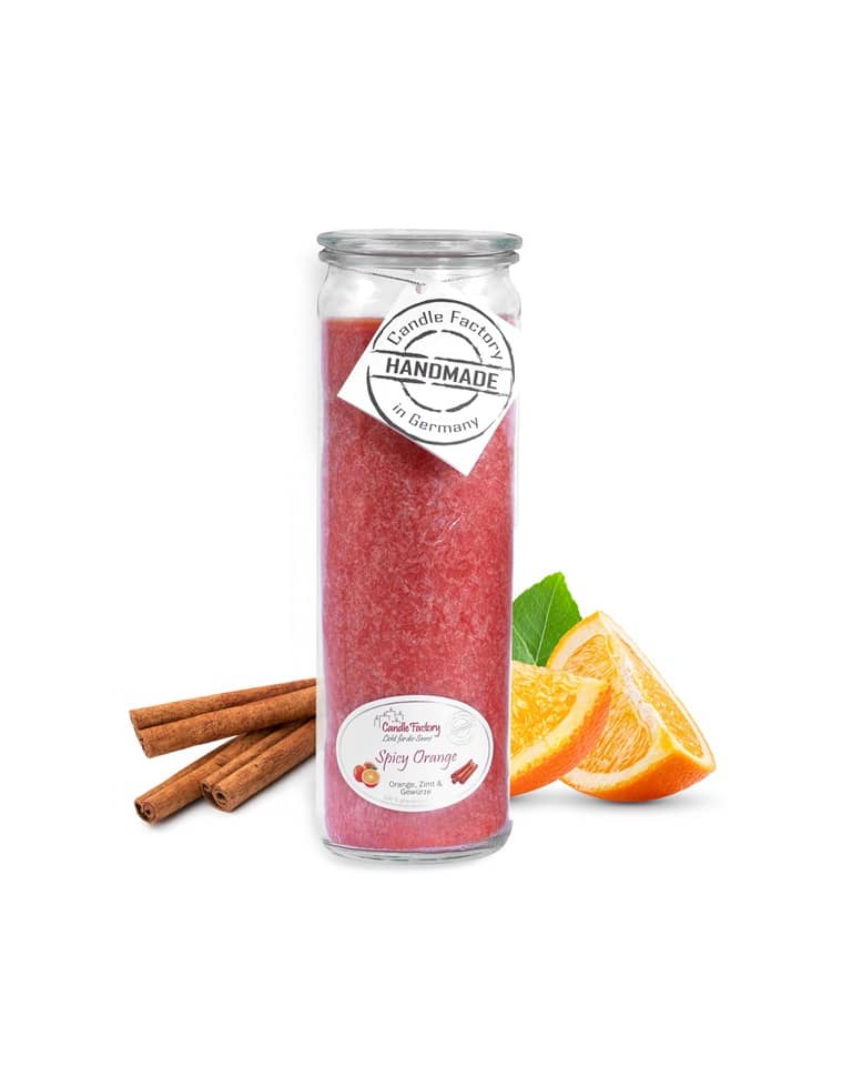 Hochwertige Duftkerze von Candle Factory Spicy Orange Big Jumbo g?nstig in Kerzen Online Shop kaufen. Duftkerzen im Glas. Geschenkidee Spicy Orange Big Jumbo.