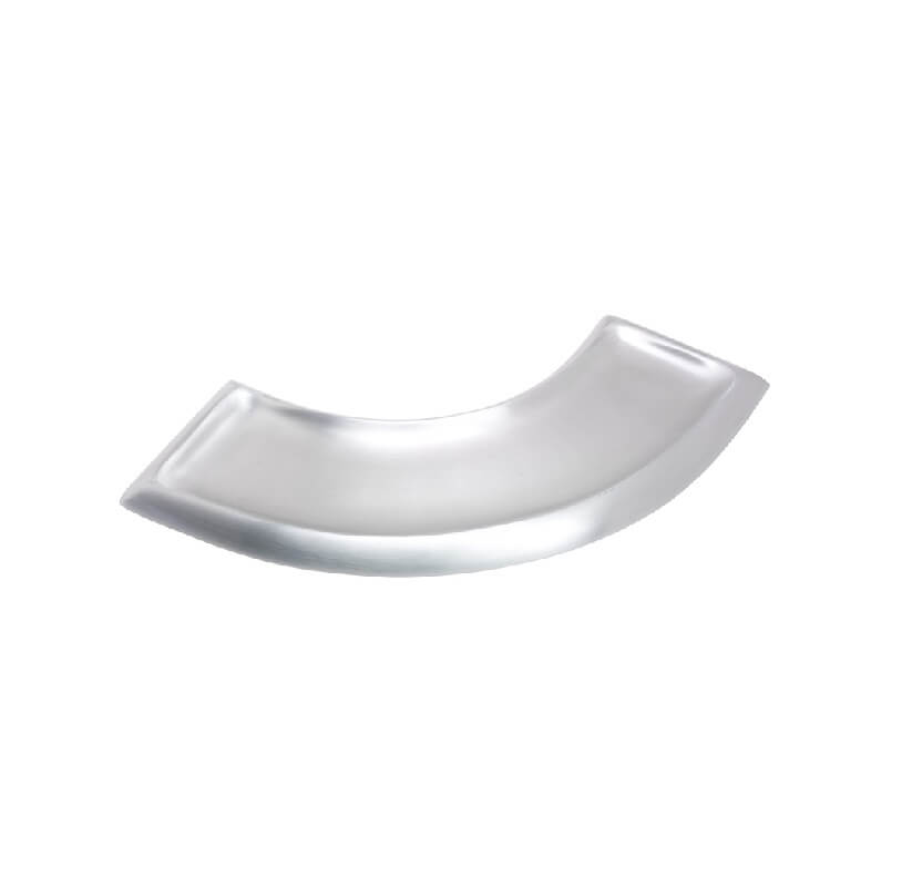 Kerzenteller / Kerzenhalter Welle silber Hochwertiger Kerzenteller / Kerzenhalter Welle silberoptik matt im Onlineshop