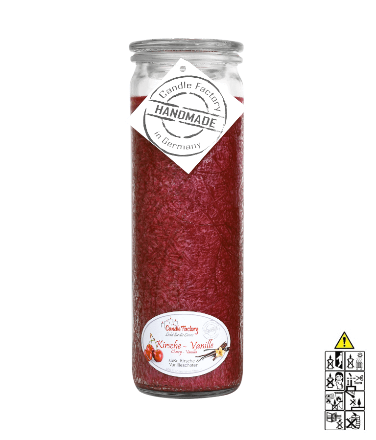 Kirsch Vanille - Big Jumbo Duftkerze im Glas von Candle Factory