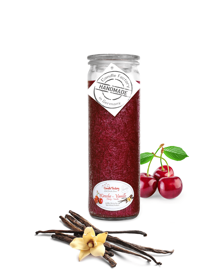 Kirsch Vanille - Big Jumbo Duftkerze im Glas von Candle Factory