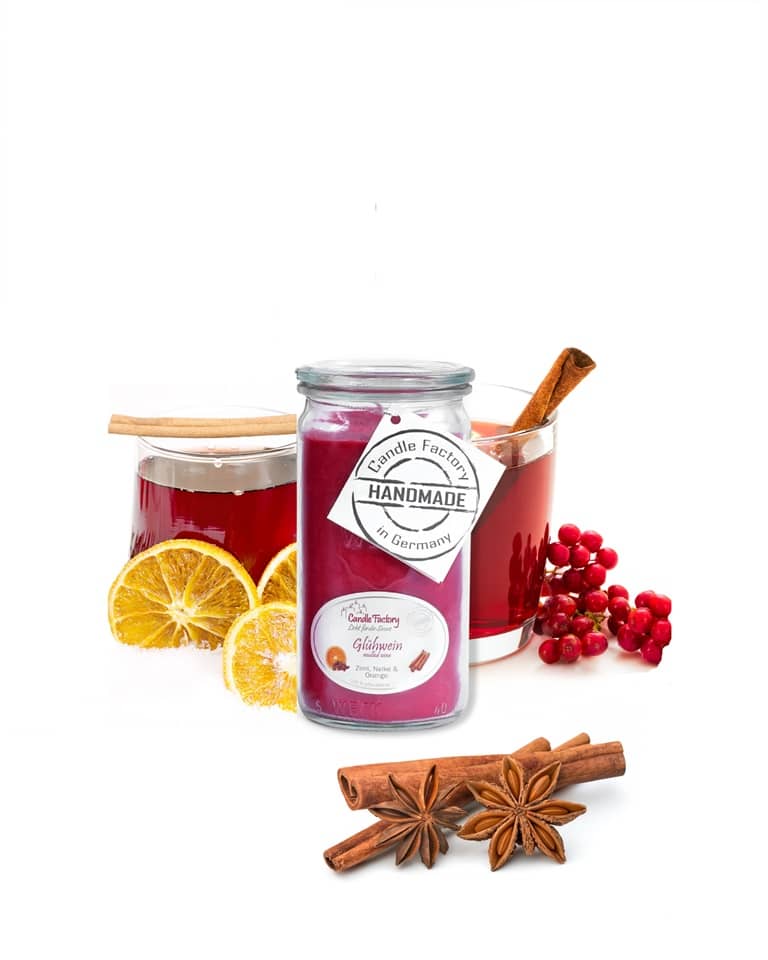 Hochwertige Duftkerze von Candle Factory Gl?hwein Mini Jumbo im Glas g?nstig in Kerzen Online Shop kaufen. Duftkerzen im Glas. Geschenkidee Gl?hwein Mini Jumbo im Glas
