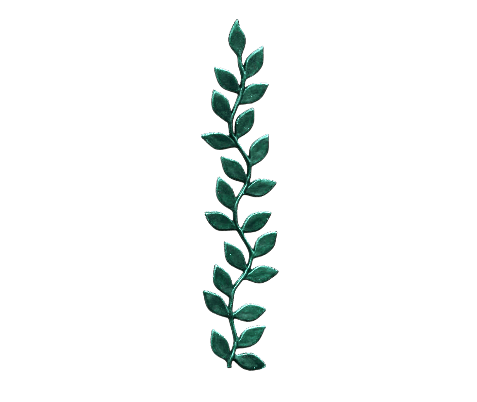 Verzierwachs: Blätterranke dunkelgrün ca. 170 x 35 mm (1 Stück)