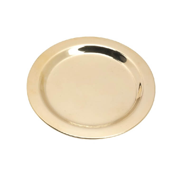 Kerzenteller / Kerzenhalter Ø 8 cm gold Hochwertiger Kerzenteller / Kerzenhalter Ø Innen = 8 cm goldoptik matt im Onlineshop