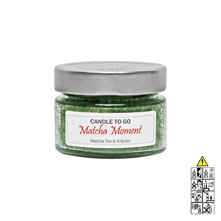 Matcha Moment - Candle to Go Reisekerze. Duftkerze im Glas von Candle Factory