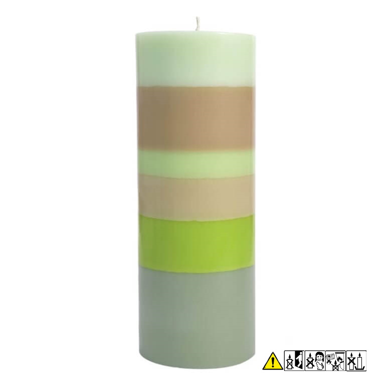 Bunte Stumpenkerze