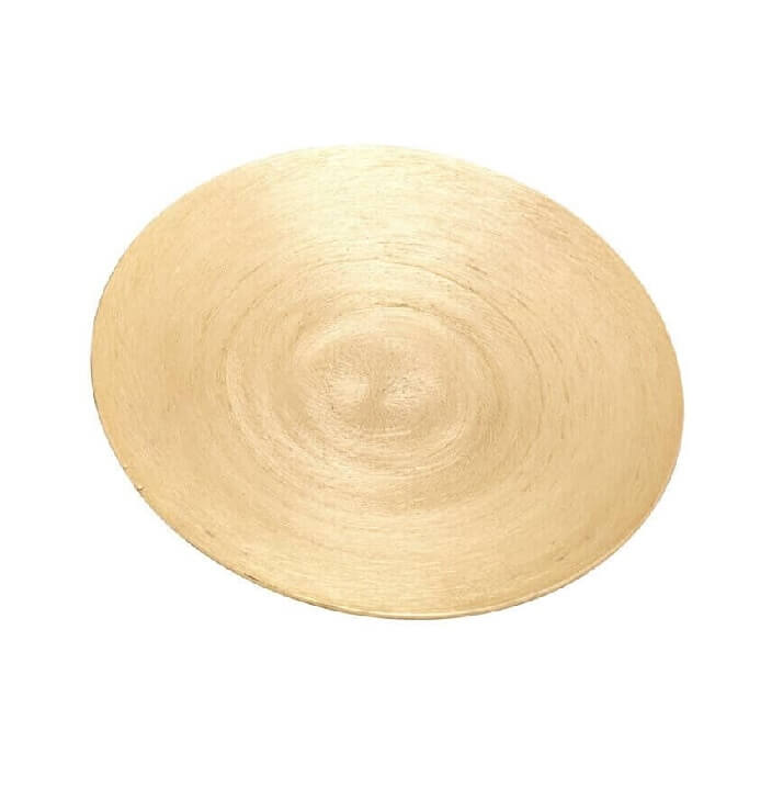 Kerzenteller / Kerzenhalter Ø = 12,5 cm goldoptik matt (Alu) Kerzenteller oder Kerzenhalter kaufen für Ø = 12,5 cm goldoptik matt (Alu)  optimal.