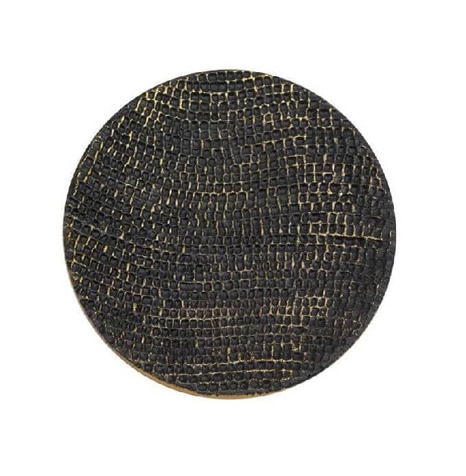 Kerzenteller / Kerzenhalter Ø =14 cm schwarz / goldoptik (Alu) Kerzenteller oder Kerzenhalter kaufen für Ø =14 cm schwarz / goldoptik (Alu)  optimal.