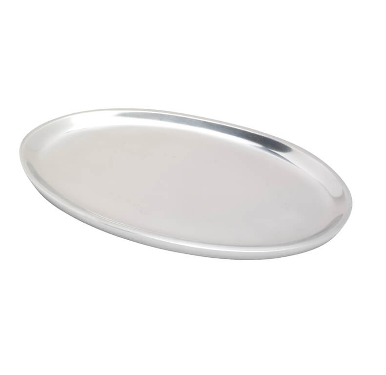 Kerzenteller Oval silberopt. Pol. 20 x 1 Kerzenteller/ Kerzenständer oval silber poliert, 20 x 1 cm online in unerem online Shop kaufen