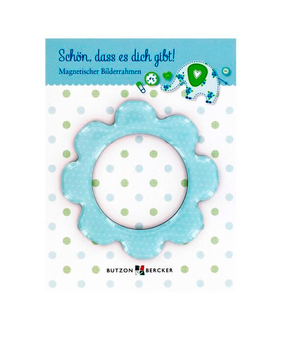 Magnetischer Bilderrahmen "Schön das es dich gibt" blau Magnetischer Bilderrahmen "Schön das es dich gibt" blau