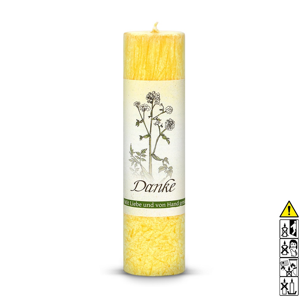 Allgäuer Heilkräuterkerze Lebensthemen Danke in der Farbe gelb. Als Geschenk, um einen Dank auszusprechen. 100% Vegane Kerze. Hergestellt aus Olivenöl. Jetzt in unserem Kerzen Onlineshop kaufen. Allgäuer Heilkräuterkerze Lebensthemen Danke in der Farbe gelb. Als Geschenk, um einen Dank auszusprechen. 100% Vegane Kerze. Hergestellt aus Olivenöl. Jetzt in unserem Kerzen Onlineshop kaufen.