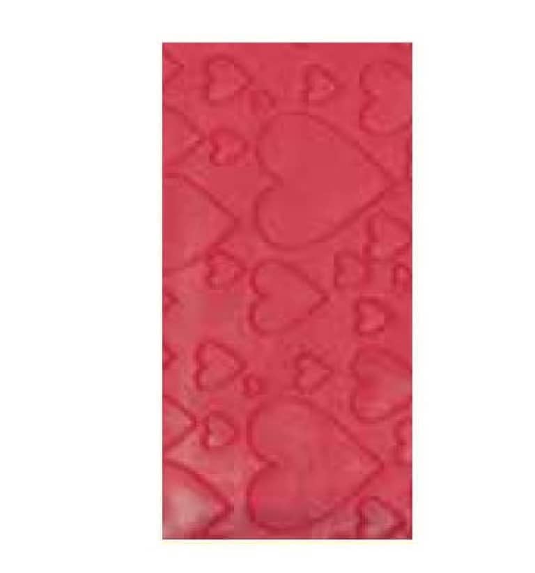 Stanzwachsplatten "2.10-28-48 Herzen" fuchsia Stanzwachsplatten "2.10-28-48 Herzen" fuchsia
