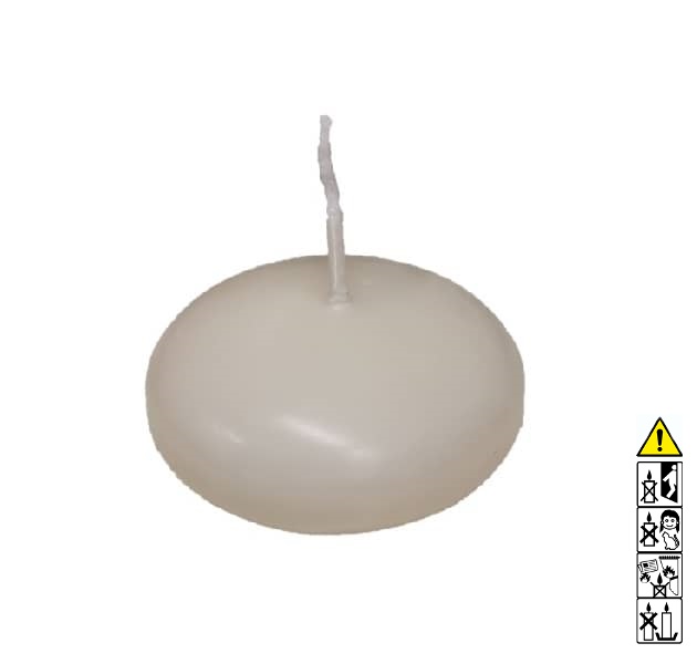 Schwimmkerzen 24x60mm getaucht in Farbe Vanilla Schwimmkerzen 24x60mm getaucht in Farbe Vanilla
