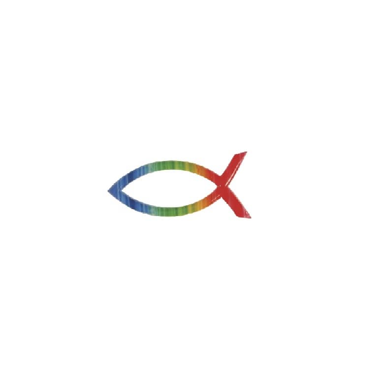 Verzierornament Verzierwachs Christlicher Fisch Regenbogen 40 x 18 mm Verzierornament Verzierwachs online bestellen Christlicher Fisch Regenbogen 40 x 18 mm
