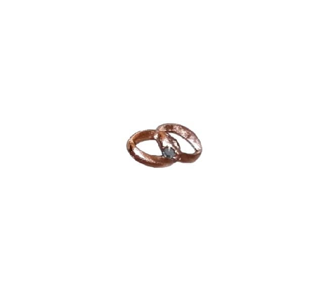 Verzierornament Verzierwachs Ehering mit Stein Rosegold 35 x 18 mm Verzierornament Verzierwachs online bestellen Ehering mit Stein Rosegold 35 x 18 mm