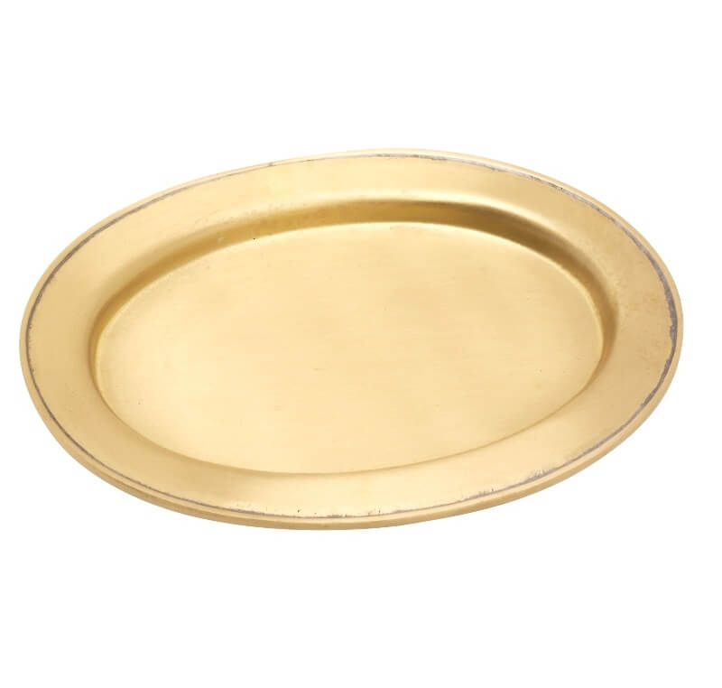 Kerzenteller / Kerzenhalter oval Innen = 9 x 5,5 cm goldoptik matt Kerzenteller oder Kerzenhalter kaufen für oval Innen = 9 x 5,5 cm goldoptik matt optimal.