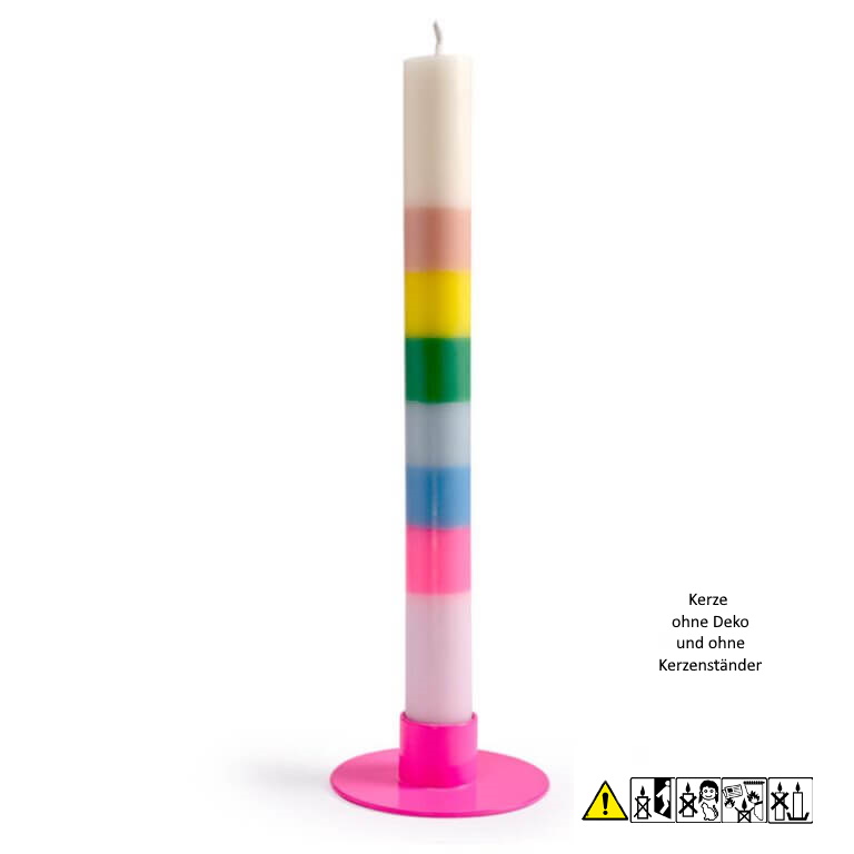Bunte Stabkerze