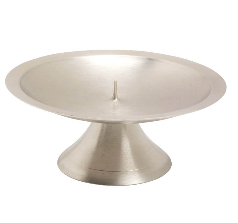 Kerzenständer Ø = 13,5 cm silberoptik matt Für ihre Kerze ist ein Kerzenständer Ø = 13,5 cm silberoptik matt optimal.