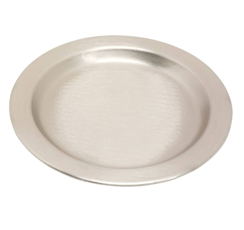 Kerzenteller / Kerzenhalter Ø Innen = 8 cm silberoptik matt Kerzenteller oder Kerzenhalter kaufen für Ø Innen = 8 cm silberoptik matt optimal.
