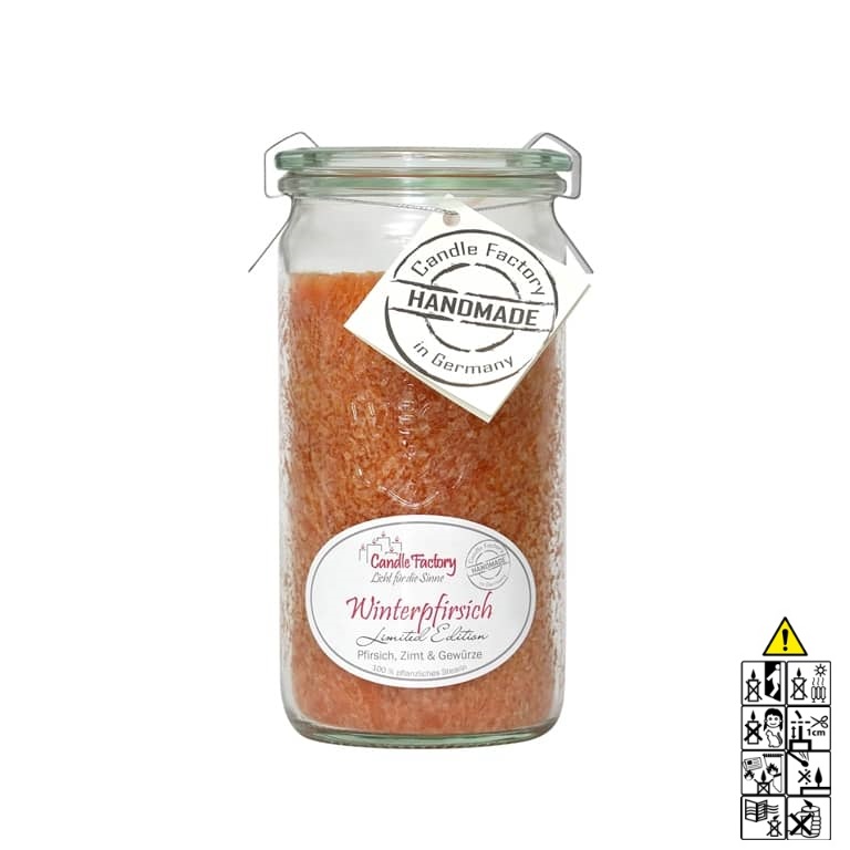 Hochwertige Duftkerze von Candle Factory Winterpfirsich Mini Jumbo im Glas g?nstig in Kerzen Online Shop kaufen. Duftkerzen im Glas. Geschenkidee Winterpfirsich Mini Jumbo im Glas