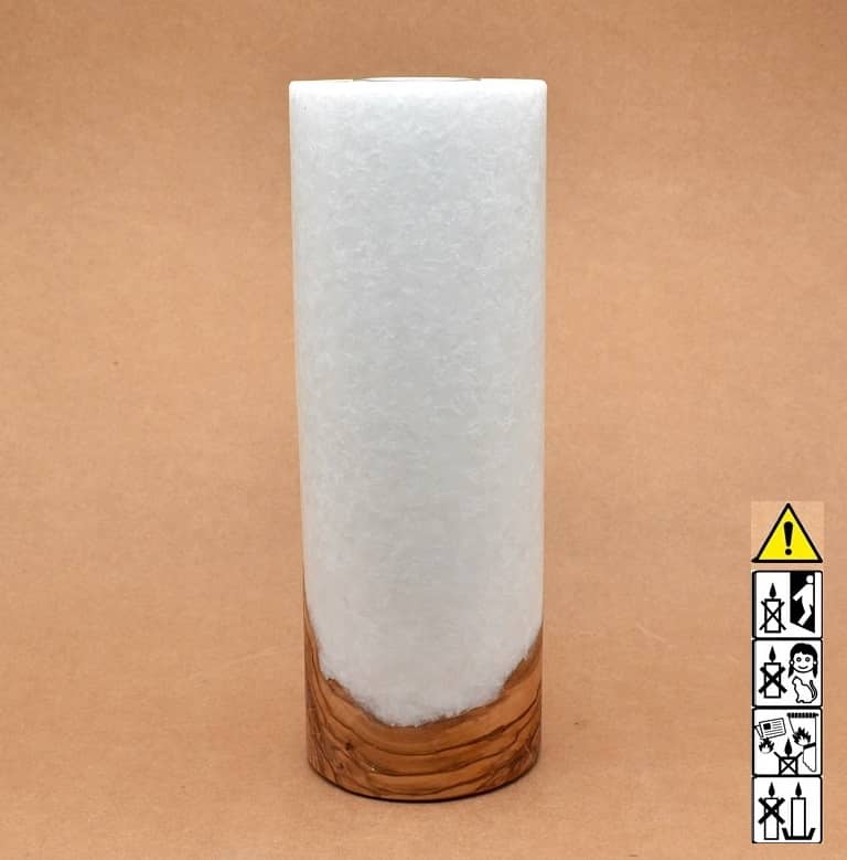 Hochzeitskerze, Kerze mit Holzeinsatz, Teelicht rund, Stearin, mit Individuelle, perönliche Hochzeitskerze  im Kerzen online Shop für Hochzeiten bestellen, günstig kaufen.