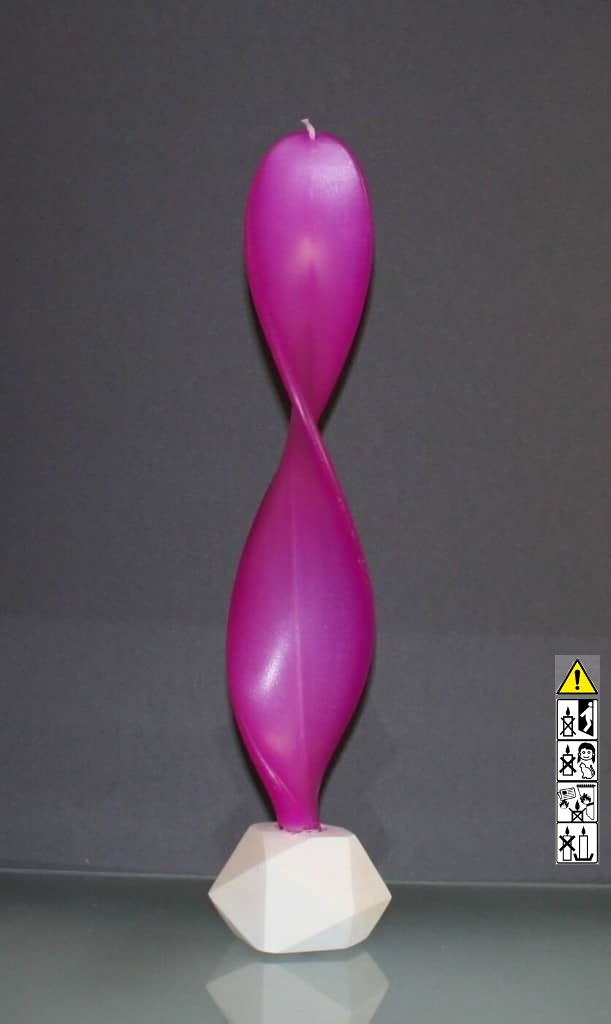 Engelskerzen 8 x 32 cm in der Farbe weiß - pink mit Geschenkverpackung Engelskerzen 8 x 32 cm in der Farbe weiß - pink mit Geschenkverpackung