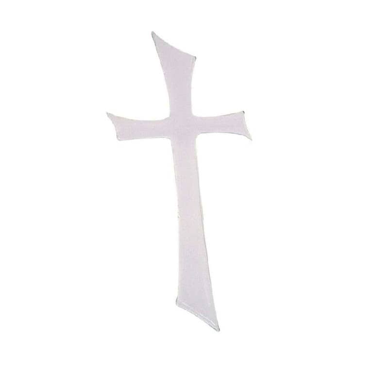 Verzierornament Verzierwachs online bestellen Kreuz weiß 150 x 70 mm