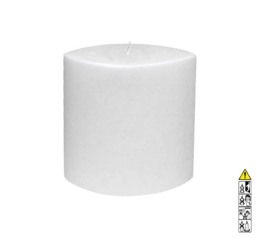 Kerzenrohling Oval Stearin weiß-kristall 80 x 140 x 180 mm 1 Docht Kerzenrohling Oval Stearin weiß-kristall 80 x 140 x 180 mm 1 Docht