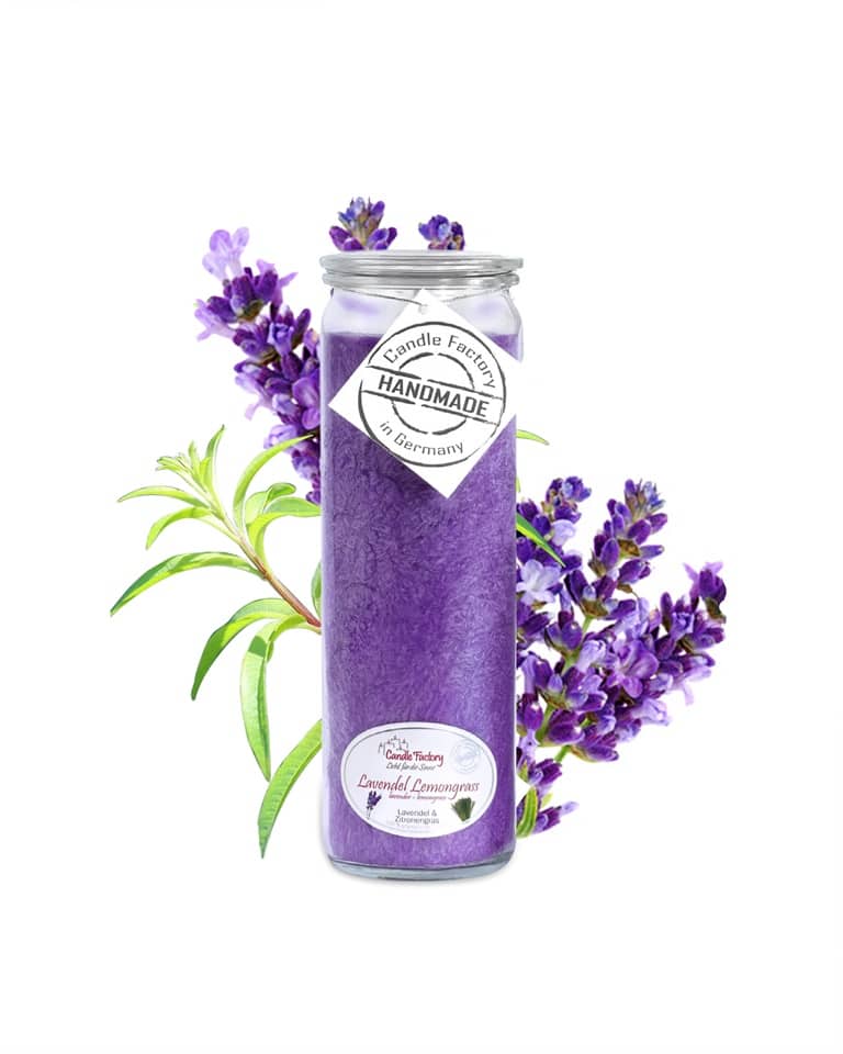 Hochwertige Duftkerze von Candle Factory Lavendel Lemongras Big Jumbo g?nstig in Kerzen Online Shop kaufen. Duftkerzen im Glas. Geschenkidee Lavendel Lemongras Big Jumbo.