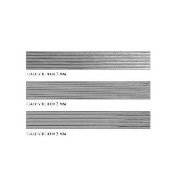 Verzierwachs Flachstreifen 1 mm silber (40 Stück L=220mm) Basteln mit Verzierwachs Flachstreifen 1 mm silber (40 Stück L=220mm)