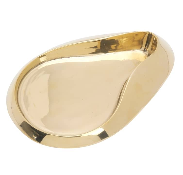 Kerzenteller Welle,Oval innen 13x9 Kerzenteller/ Kerzenständer Welle innen oval goldoptik online in unerem onlin Shop kaufen