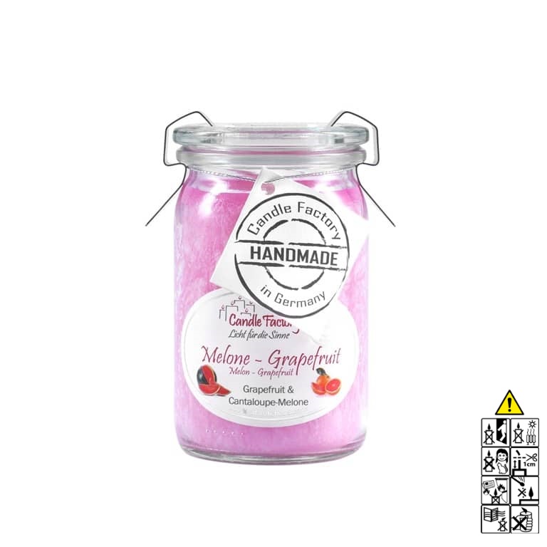 Hochwertige Duftkerze von Candle Factory Melone Grapefruit Baby Mini Jumbo Duftkerze im Glas in der Farbe pink g?nstig in Kerzen Online Shop kaufen. Duftkerzen im Glas. Geschenkidee Melone Grapefruit Baby Mini Jumbo Duftkerze im Glas in der Farbe pink.
