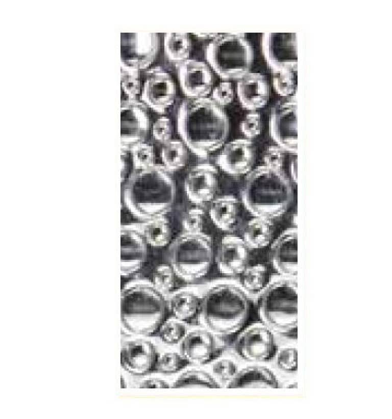 Stanzwachsplatten "2.10-26-701 Kreise" silber Stanzwachsplatten "2.10-26-701 Kreise" silber